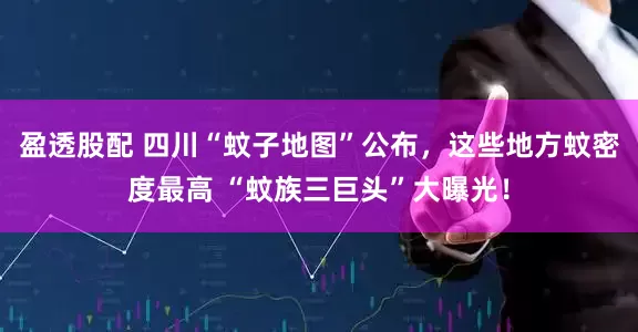 盈透股配 四川“蚊子地图”公布，这些地方蚊密度最高 “蚊族三巨头”大曝光！